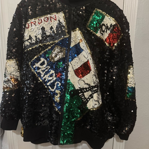 Vintage IB Diffusion Sequin Jacket - Picture 1 of 2